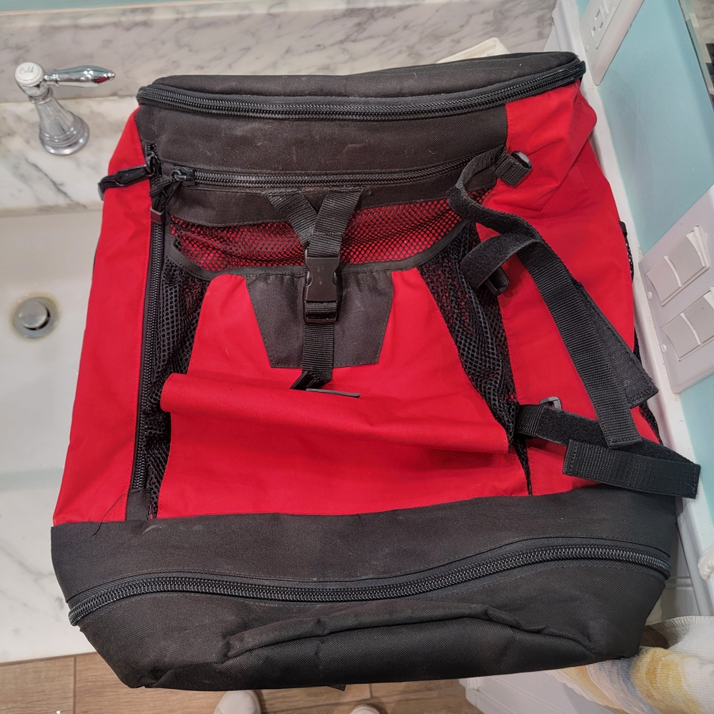 DESOTO Red and Black Triathlon Gear Backpack